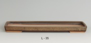 Rozmry: 42,5x17x3,5 cm (Mae auf Kundenwunsch)<br />Die Schale kann auch im Innenbereich glasiert ohne Drainageffnungen gefertigt werden